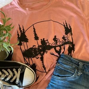 NETFLIX • Stranger Things “The Upside Down” Pink Tee Shirt